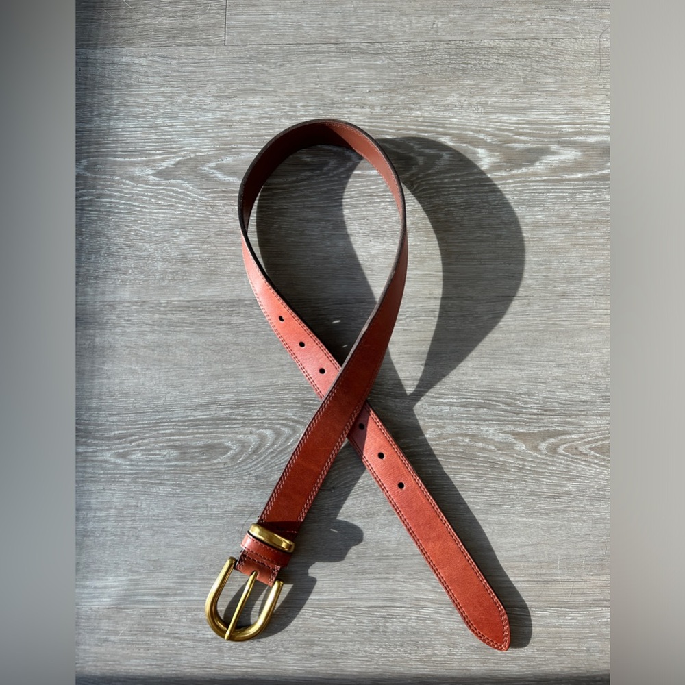 Aritzia brown leather belt, size xxsmall